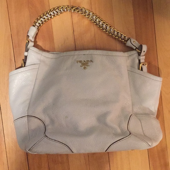 prada bag gold